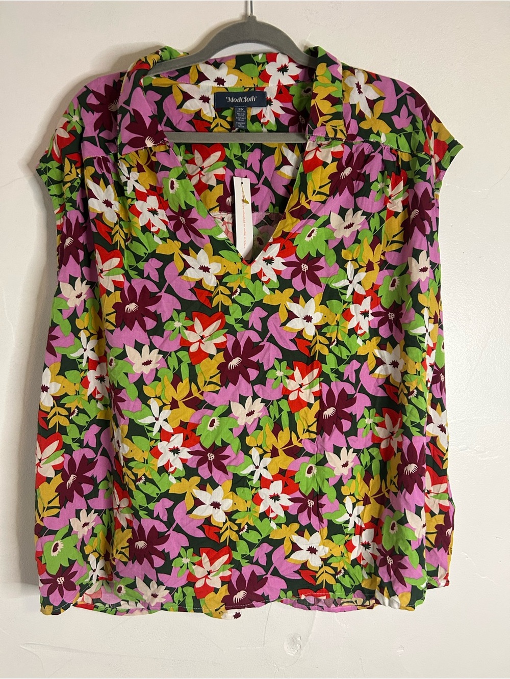 ModCloth sleeveless Floral Top